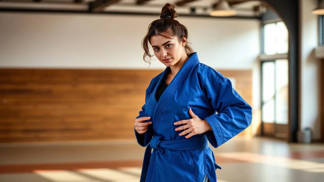 Aluna treinando jiu-jitsu feminino em ambiente respeitoso na BASIS
